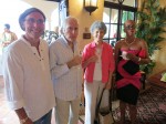 Mario Picayo with fellow authors David and Phillis Gershator, and Alscess Lewis-Brown.