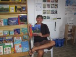 Mario finds his "Caribbean Journey from A to Y" at the National Park's bookstore, St Croix